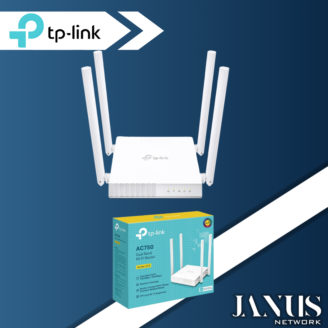 TP-LINK ARCHER C24 AC750 KABLOSUZ DUAL BAND ROUTER