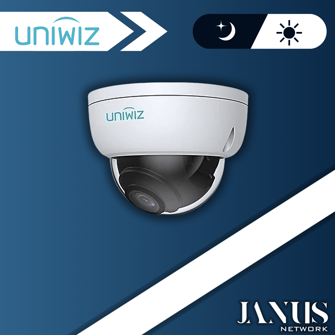 UNIWIZ IPC-D124-PF28 4MP 2.8MM LENS 30MT IR U-CODE IP67 PLASTİK KASA DOME IP KAMERA