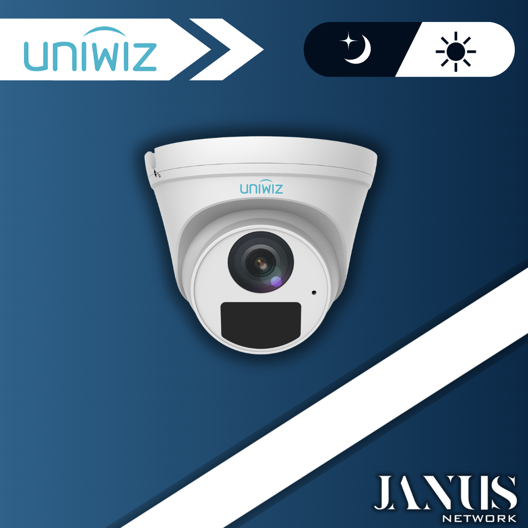 UNIWIZ IPC-T122-APF28-K 2 MP 2.8MM LENS 30MT IR U-CODE IP67 PLASTİK KASA DAHİLİ MİKROFON DOME IP KAMERA